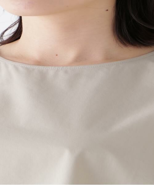 human woman / ヒューマンウーマン シャツ・ブラウス | ◆コットンポリエステルウェザーストレッチフレンチスリーブプルオーバー | 詳細6