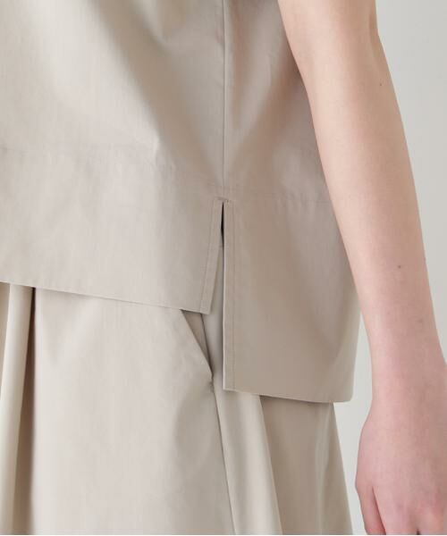 human woman / ヒューマンウーマン シャツ・ブラウス | ◆コットンポリエステルウェザーストレッチフレンチスリーブプルオーバー | 詳細8