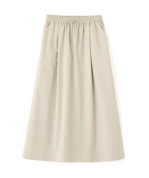 human woman / ヒューマンウーマン スカート | ◆コットンポリエステルウェザードローストリングタックスカート | 詳細1