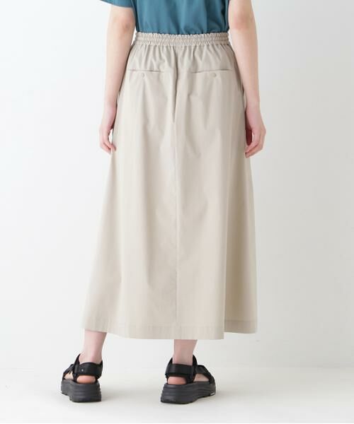 human woman / ヒューマンウーマン スカート | ◆コットンポリエステルウェザードローストリングタックスカート | 詳細4