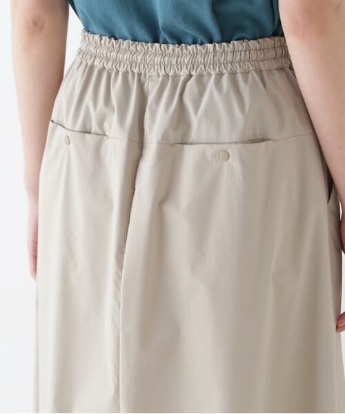 human woman / ヒューマンウーマン スカート | ◆コットンポリエステルウェザードローストリングタックスカート | 詳細7