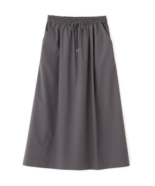 human woman / ヒューマンウーマン スカート | ◆コットンポリエステルウェザードローストリングタックスカート | 詳細9
