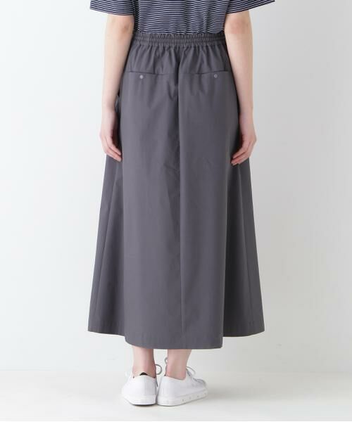 human woman / ヒューマンウーマン スカート | ◆コットンポリエステルウェザードローストリングタックスカート | 詳細14
