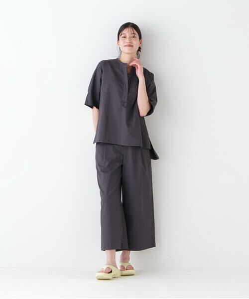 human woman / ヒューマンウーマン パンツ | 【UVカット・接触冷感】クールマックス混ガウチョパンツ | 詳細3