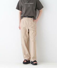 HUMAN WOMAN ヒューマンウーマン　ベージュ　ストレートパンツ ヒューマンウーマン human woman ◇ベルト付ストレートパンツ