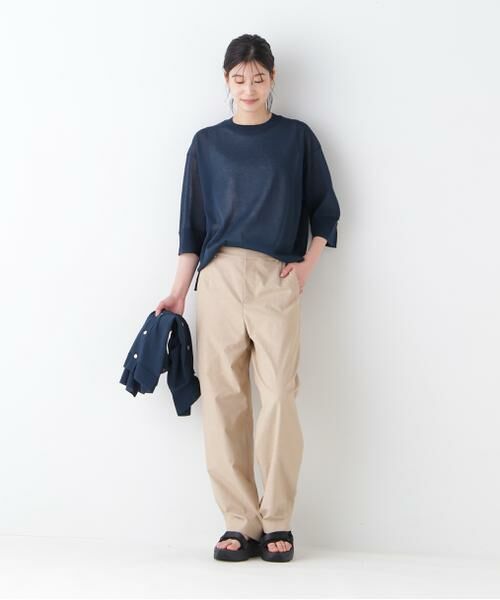 human woman / ヒューマンウーマン パンツ | 【UVカット・接触冷感】クールマックス混ストレートパンツ | 詳細17