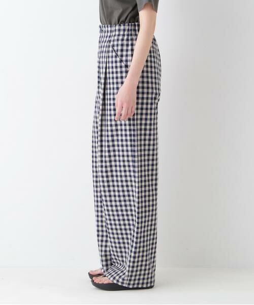 human woman / ヒューマンウーマン パンツ | ◆ギンガムチェックワンタックセミワイドパンツ | 詳細5