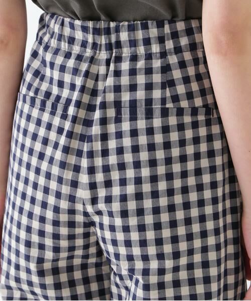 human woman / ヒューマンウーマン パンツ | ◆ギンガムチェックワンタックセミワイドパンツ | 詳細9