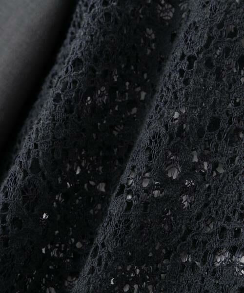 human woman / ヒューマンウーマン カットソー | 【接触冷感】ラッセルレースドッキングカットソープルオーバー | 詳細17