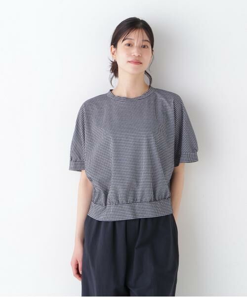 human woman / ヒューマンウーマン カットソー | ◆フィンリーチェックジャカードプルオーバー | 詳細3