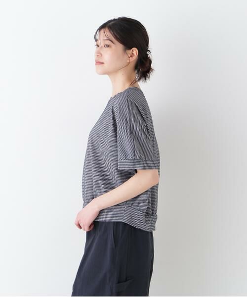 human woman / ヒューマンウーマン カットソー | ◆フィンリーチェックジャカードプルオーバー | 詳細4