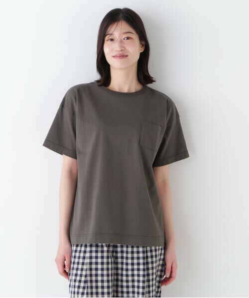 human woman / ヒューマンウーマン カットソー | ◆バックロゴポケットＴシャツ | 詳細3