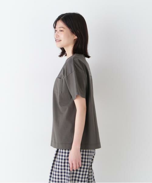 human woman / ヒューマンウーマン カットソー | ◆バックロゴポケットＴシャツ | 詳細4