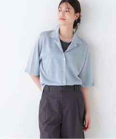 human woman / ヒューマンウーマン ニット・セーター | 【ウォッシャブル】シアーハイゲージ半袖カーディガン