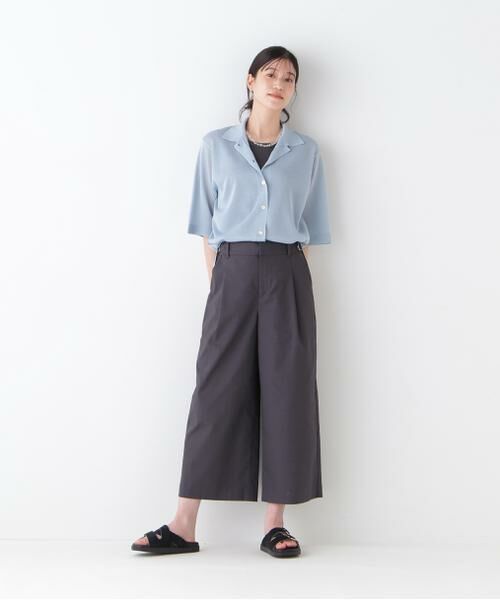 human woman / ヒューマンウーマン ニット・セーター | 【ウォッシャブル】シアーハイゲージ半袖カーディガン | 詳細2