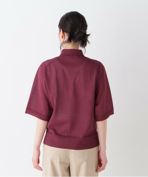 human woman / ヒューマンウーマン ニット・セーター | 【ウォッシャブル】シアーハイゲージ半袖カーディガン | 詳細13