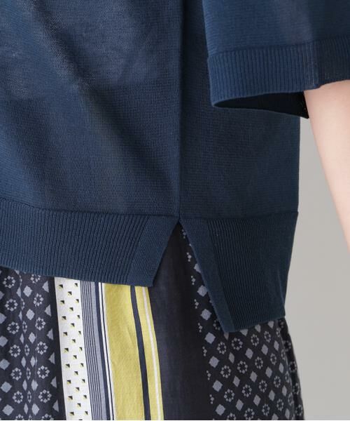 human woman / ヒューマンウーマン ニット・セーター | 【ウォッシャブル】シアーハイゲージ半袖カーディガン | 詳細22