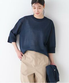 human woman / ヒューマンウーマン ニット・セーター | 【ウォッシャブル】シアーハイゲージクルーネックプルオーバー