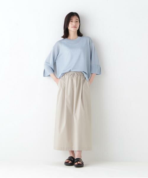 human woman / ヒューマンウーマン ニット・セーター | 【ウォッシャブル】シアーハイゲージクルーネックプルオーバー | 詳細2