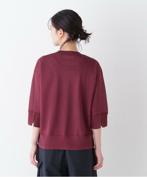 human woman / ヒューマンウーマン ニット・セーター | 【ウォッシャブル】シアーハイゲージクルーネックプルオーバー | 詳細13