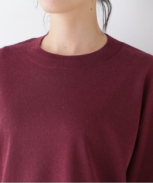 human woman / ヒューマンウーマン ニット・セーター | 【ウォッシャブル】シアーハイゲージクルーネックプルオーバー | 詳細14