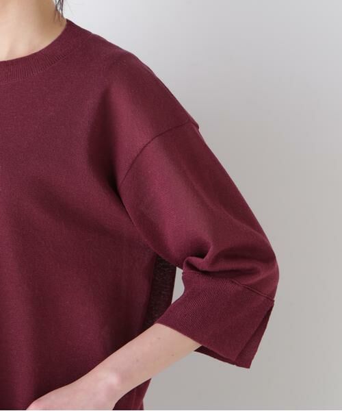 human woman / ヒューマンウーマン ニット・セーター | 【ウォッシャブル】シアーハイゲージクルーネックプルオーバー | 詳細15