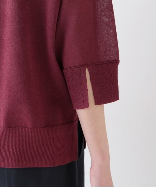 human woman / ヒューマンウーマン ニット・セーター | 【ウォッシャブル】シアーハイゲージクルーネックプルオーバー | 詳細17