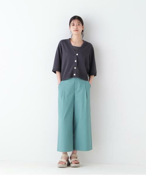 human woman / ヒューマンウーマン ニット・セーター | 【ウォッシャブル】ハイゲージギマラグランＶカーデ | 詳細7