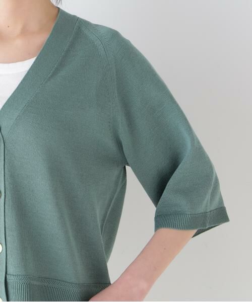 human woman / ヒューマンウーマン ニット・セーター | 【ウォッシャブル】ハイゲージギマラグランＶカーデ | 詳細22