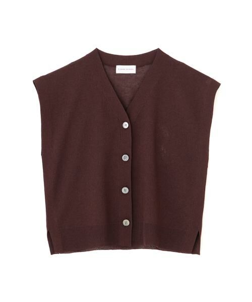 human woman / ヒューマンウーマン ニット・セーター | ◆綿ナイロン鹿の子ジレ | 詳細12