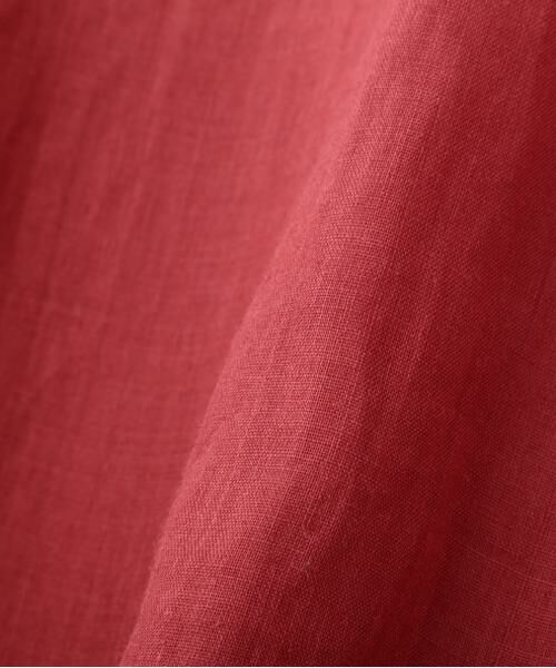 human woman / ヒューマンウーマン シャツ・ブラウス | ◆ラミーバンドカラーシャツブラウス | 詳細6