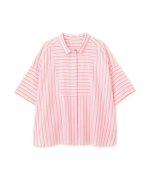 human woman / ヒューマンウーマン シャツ・ブラウス | ◆コットンストライプボックスシャツ | 詳細1