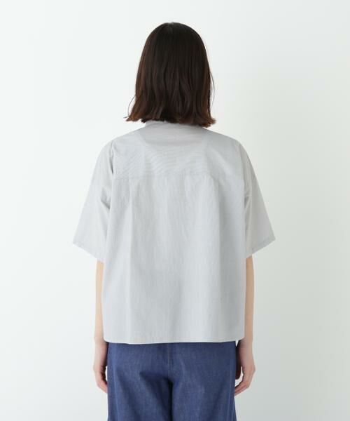 human woman / ヒューマンウーマン シャツ・ブラウス | ◆コットンストライプボックスシャツ | 詳細16