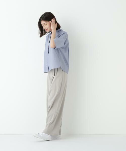 human woman / ヒューマンウーマン シャツ・ブラウス | ◆コットンストライプボックスシャツ | 詳細19