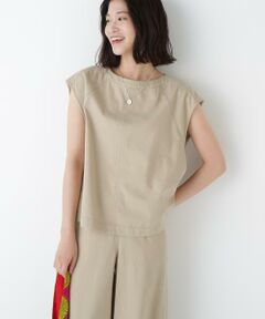 human woman / ヒューマンウーマン シャツ・ブラウス | ◆ライトオンスデニムボートネックブラウス