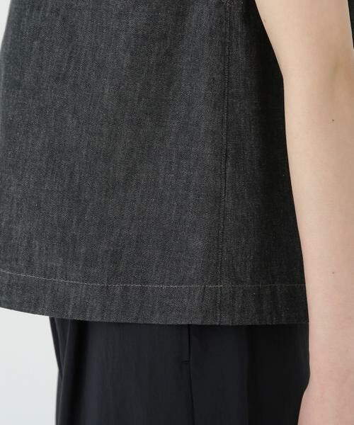 human woman / ヒューマンウーマン シャツ・ブラウス | ◆ライトオンスデニムボートネックブラウス | 詳細10