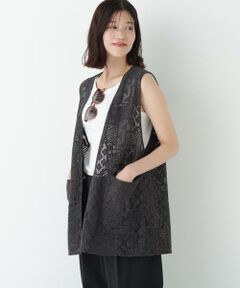 human woman / ヒューマンウーマン シャツ・ブラウス | ◆ジオメトリックレースジレ