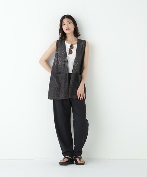 human woman / ヒューマンウーマン シャツ・ブラウス | ◆ジオメトリックレースジレ | 詳細2