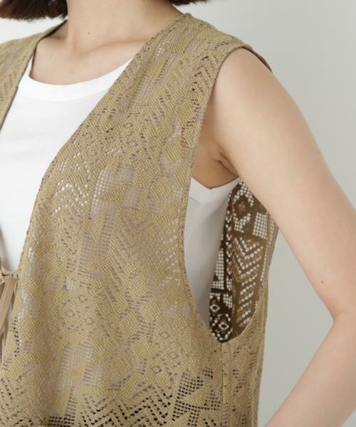 human woman / ヒューマンウーマン シャツ・ブラウス | ◆ジオメトリックレースジレ | 詳細13