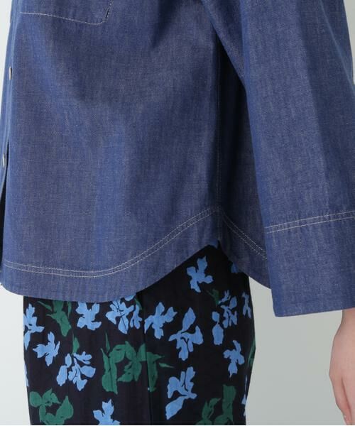 human woman / ヒューマンウーマン シャツ・ブラウス | ◆ライトオンスデニムフードブラウス | 詳細10