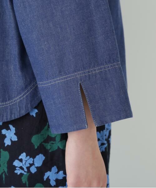 human woman / ヒューマンウーマン シャツ・ブラウス | ◆ライトオンスデニムフードブラウス | 詳細11
