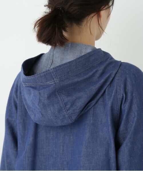 human woman / ヒューマンウーマン シャツ・ブラウス | ◆ライトオンスデニムフードブラウス | 詳細12
