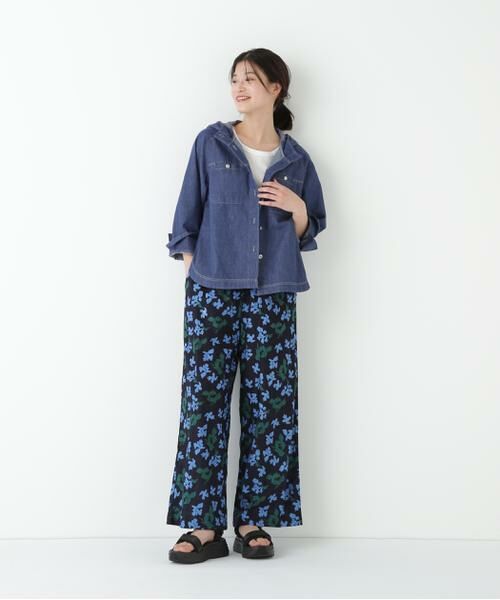 human woman / ヒューマンウーマン シャツ・ブラウス | ◆ライトオンスデニムフードブラウス | 詳細3