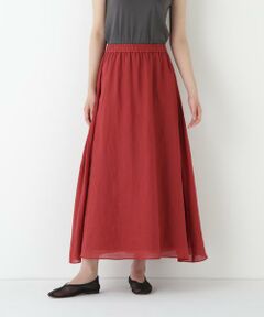 human woman / ヒューマンウーマン スカート | ◆ラミーサイドボックスタックギャザースカート