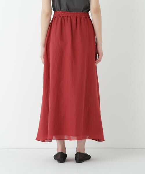 human woman / ヒューマンウーマン スカート | ◆ラミーサイドボックスタックギャザースカート | 詳細7