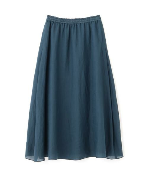 human woman / ヒューマンウーマン スカート | ◆ラミーサイドボックスタックギャザースカート | 詳細20