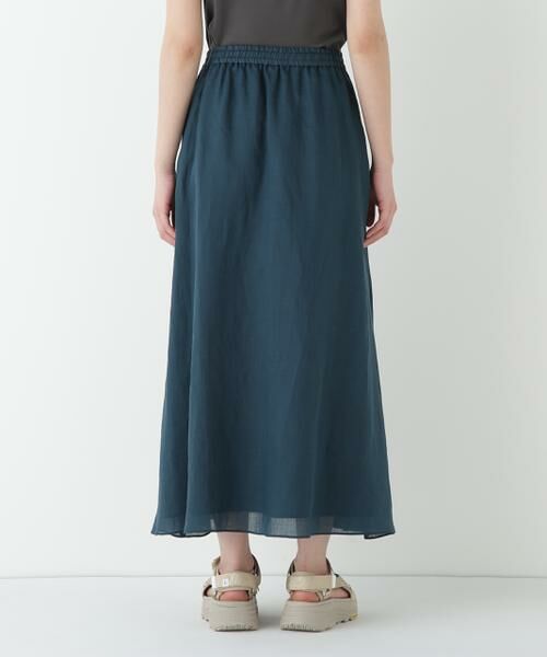 human woman / ヒューマンウーマン スカート | ◆ラミーサイドボックスタックギャザースカート | 詳細24