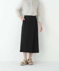 human woman / ヒューマンウーマン スカート | ◆コットンキュプラウェザーラップフレアースカート