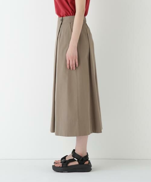 human woman / ヒューマンウーマン スカート | ◆コットンキュプラウェザーラップフレアースカート | 詳細5