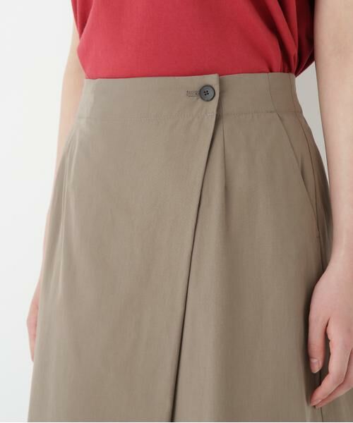human woman / ヒューマンウーマン スカート | ◆コットンキュプラウェザーラップフレアースカート | 詳細7